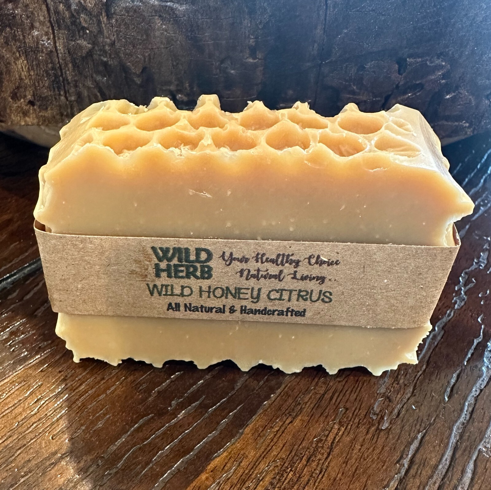 PURE NATURAL ORGANIC: Wild Honey Citrus Soap Bar by Wild Herb Soap | All ages!