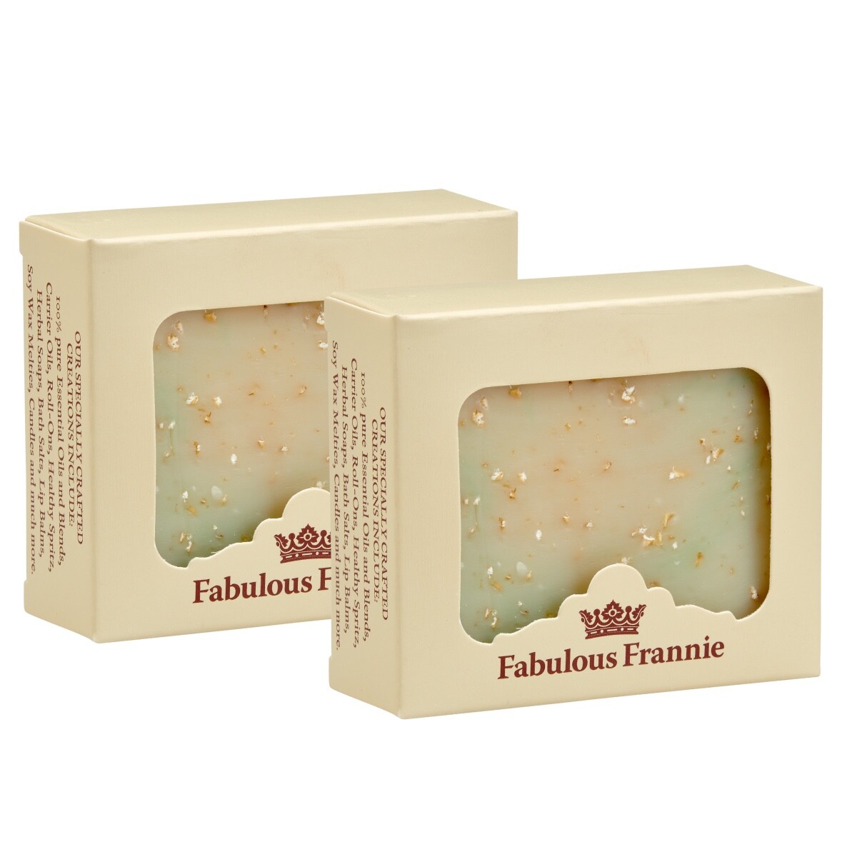 Tea Tree Oatmeal Herbal Soap Bar Fabulous Frannie 2pk B3G1 Free Ship 2