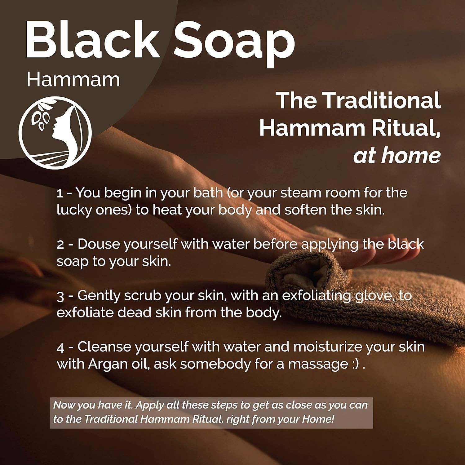 Moroccan Black Soap – Natural Cleanser, 8.8 oz