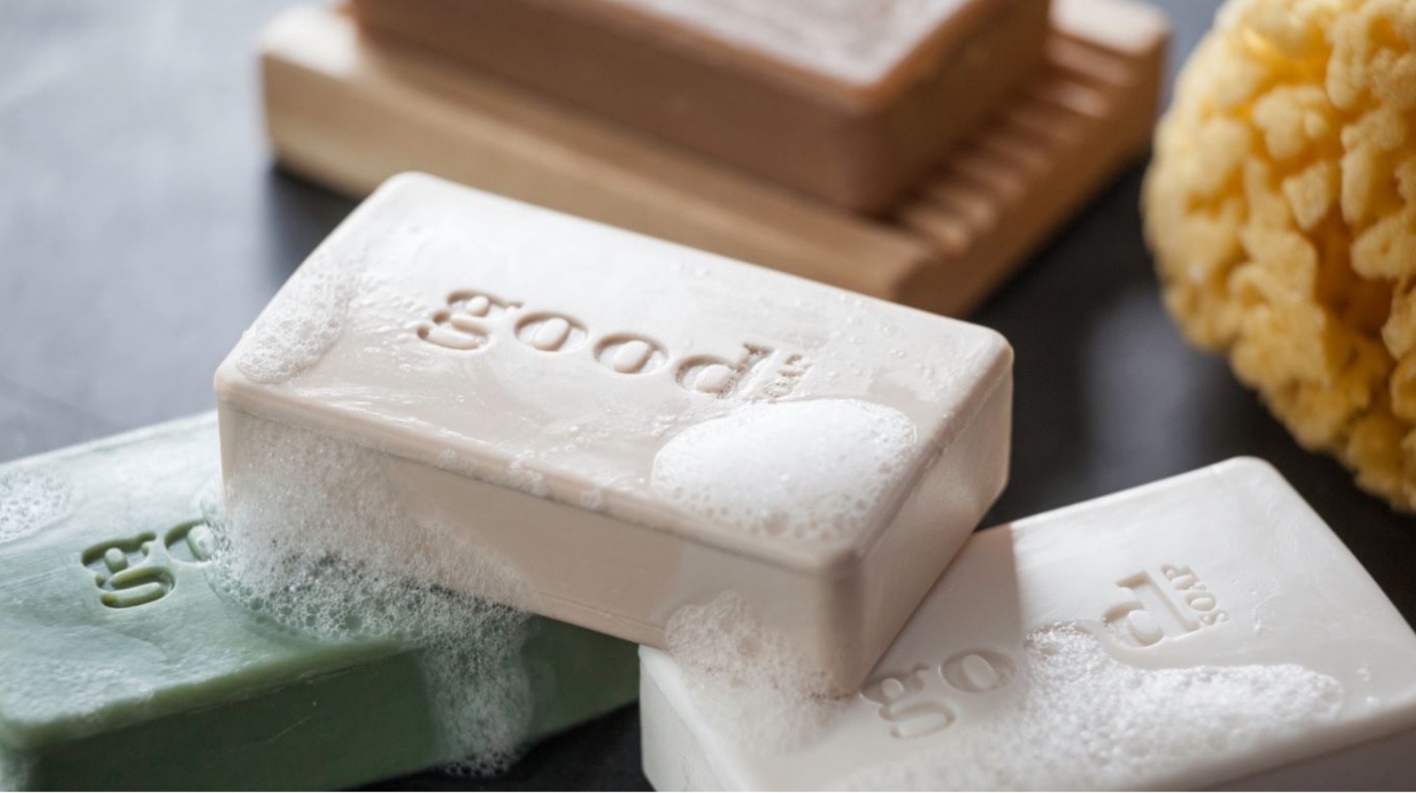 GOOD SOAP by Alaffia Shea Butter 5 oz Coconut Golden Milk Mint Lavender Cherry