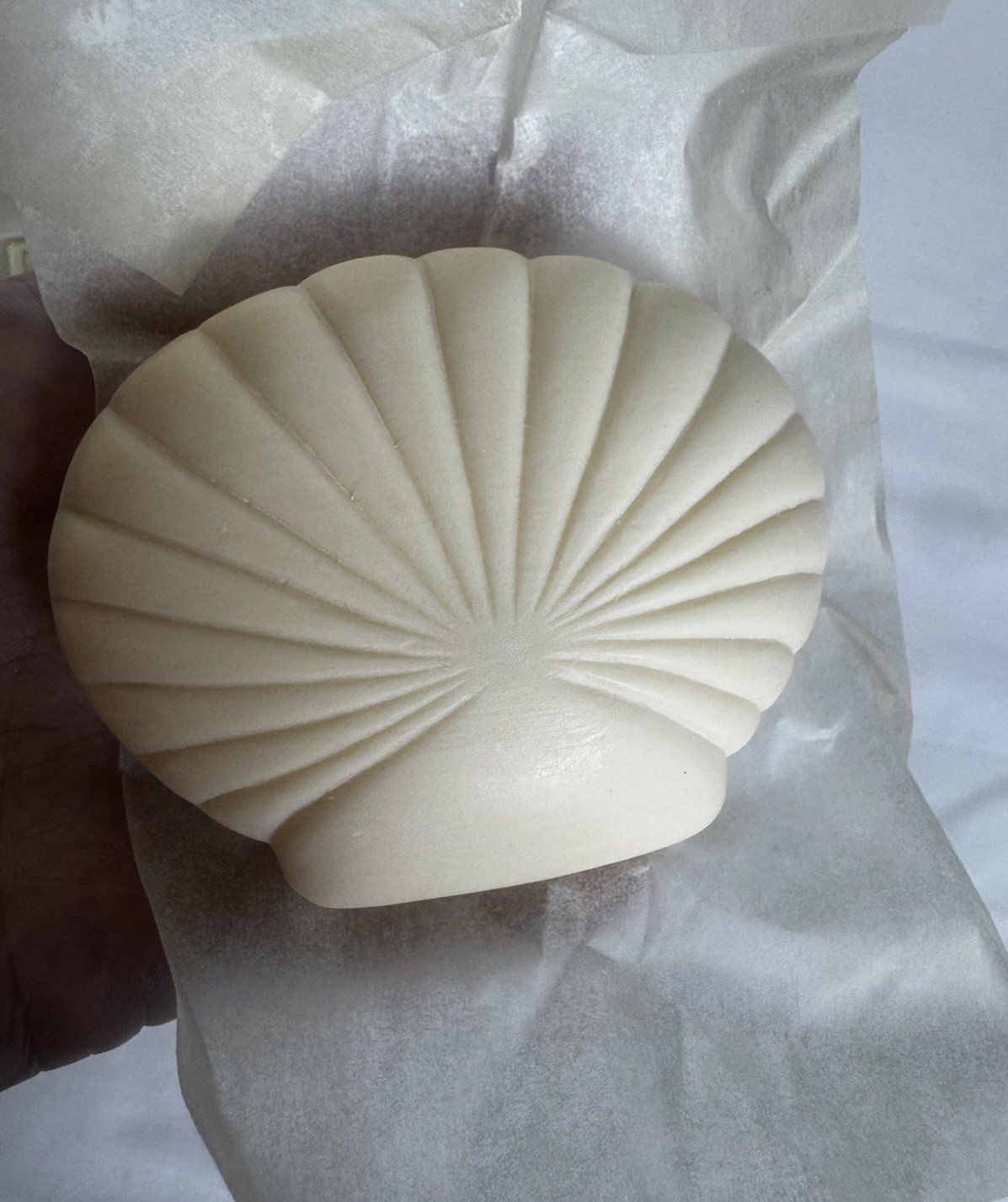 VTG 1988 Crabtree & Evelyn Jojoba Oil Sea Shell Soap Set Of 3 X 3.5oz Coastal -R