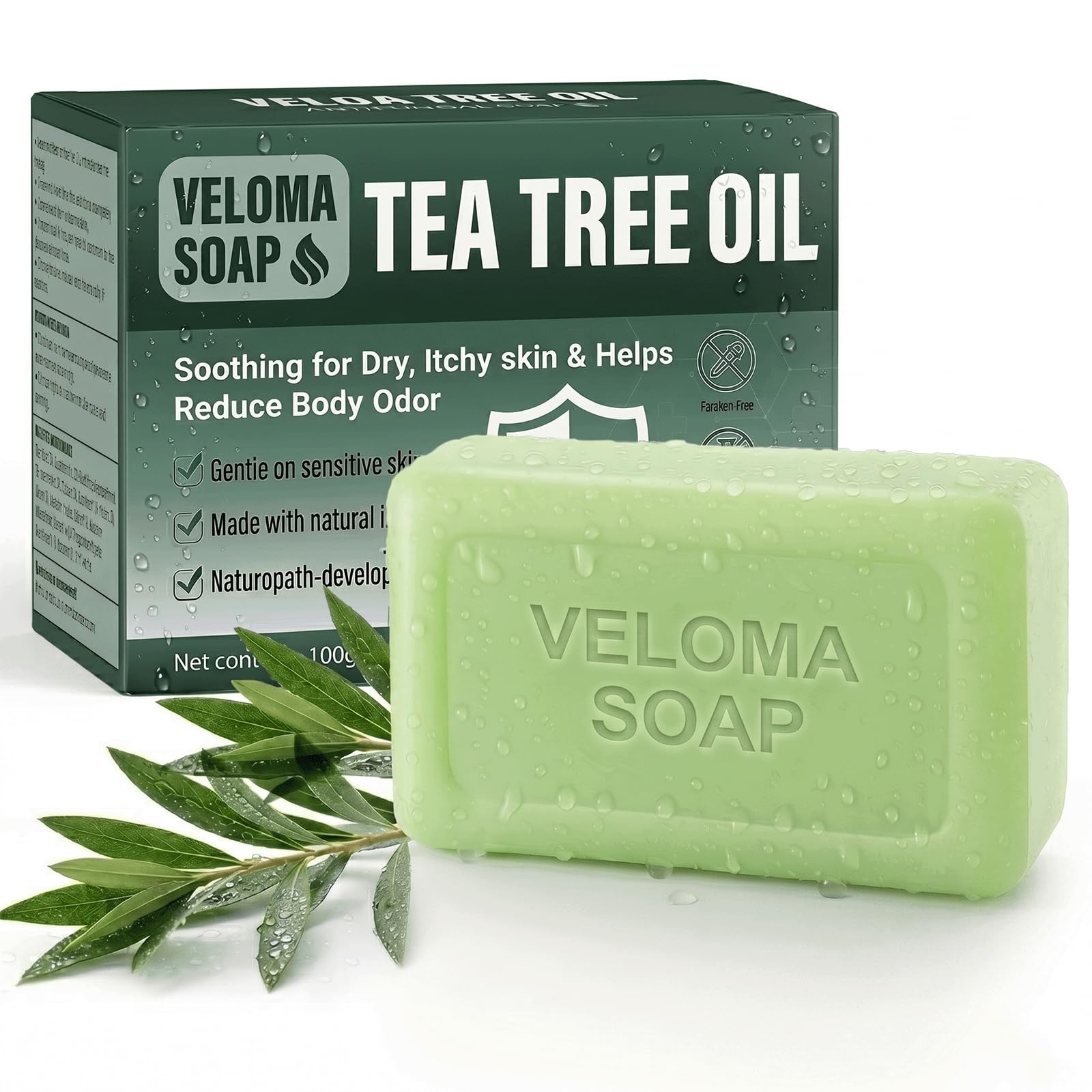 Veloma Antifungal Soap,Veloma Soap,Soothing Tea Tree & Eucalyptus, Deep Pore …