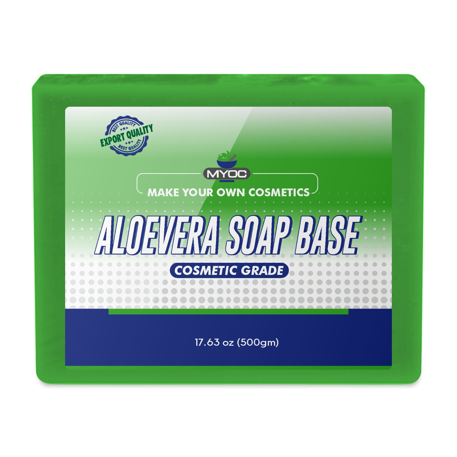 Aloe Vera Soap Base with Glycerine,Aloe Extract & Vegetable Oil – [500g-2000g,,