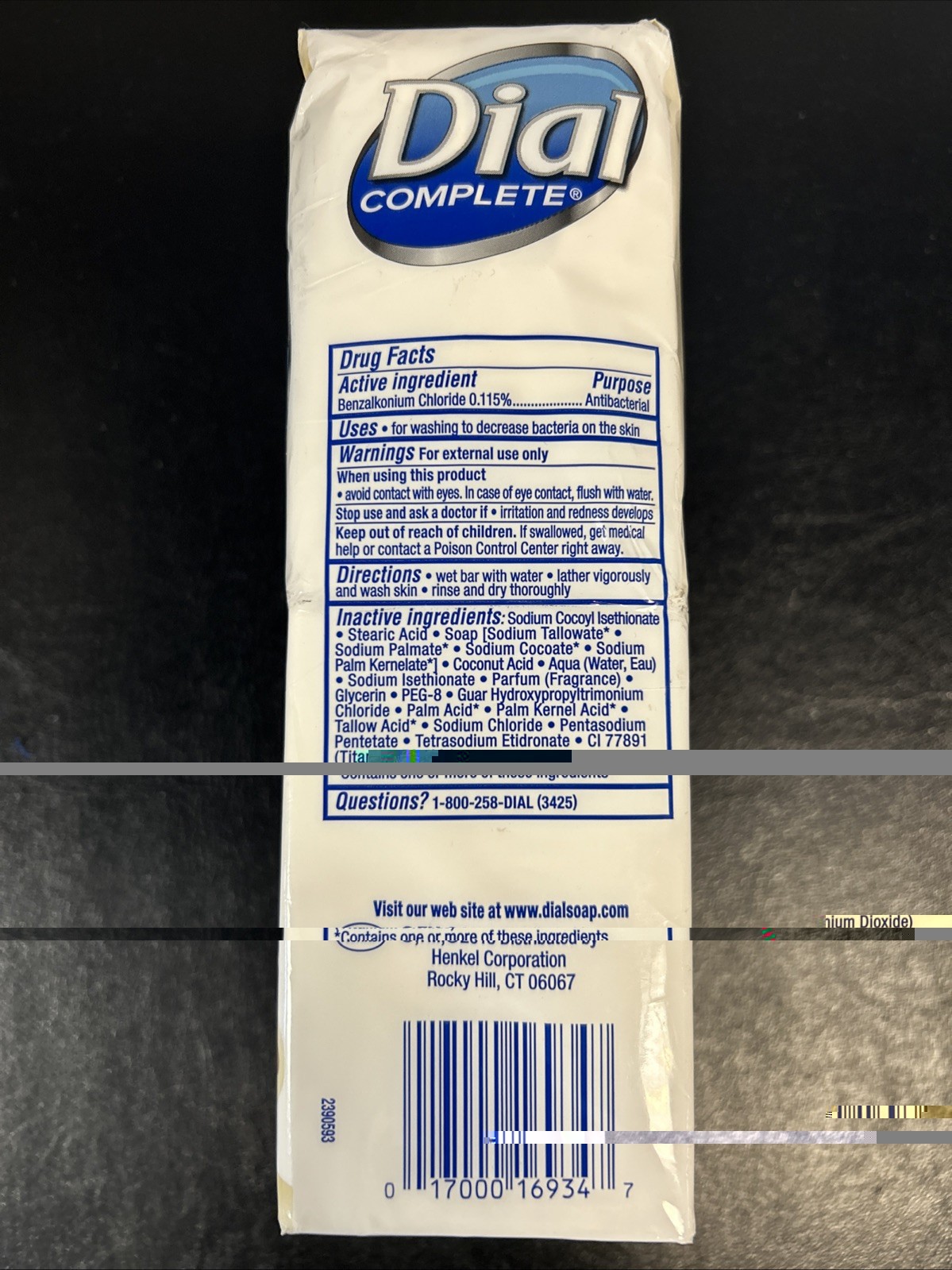 6 Dial Coconut Milk Soap Bars 2 in 1 Moisturizing & Antibacterial 3.8 oz B1-C10