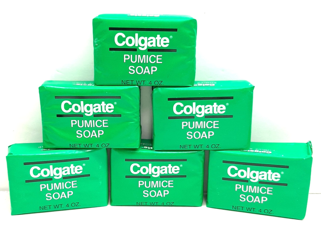 6 Pack 4 oz Bars Pumice Hand Cleaning Bar Soap Set – Colgate Palmolive OBB13