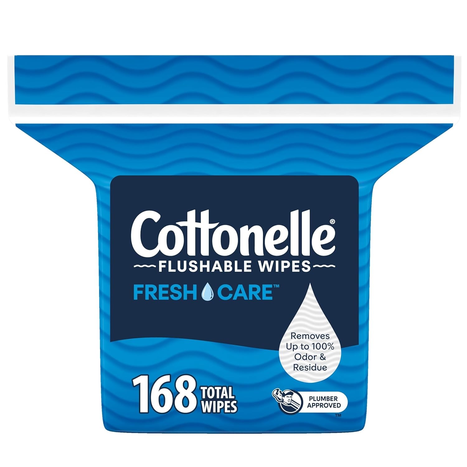 Cottonelle Fresh Care Flushable Wet Wipes, Adult Wet Wipes,168 Wipes Per Pack
