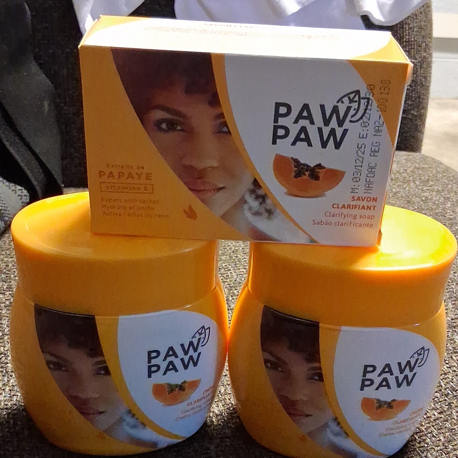 Paw Paw Papaya Clarifying Soap Multipack Papaya Scent Orange Bar 400g