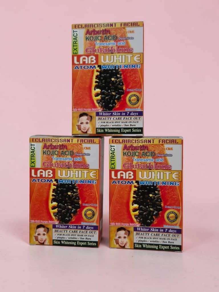 X3 Lab White (Papaya Extract) Face & Body Soap 3pieces Exp 2031