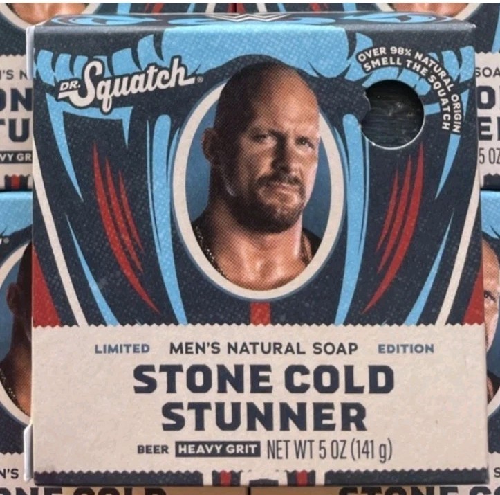 6 Lot Dr Squatch Limited Edition Natural Soap Stone Cold Stunner Heavy Grit 5 oz