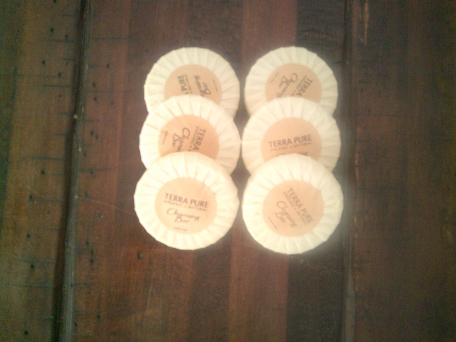 6 PACK Terra Pure Cleansing Bar Organic and Natural Soap (for travel) NIP