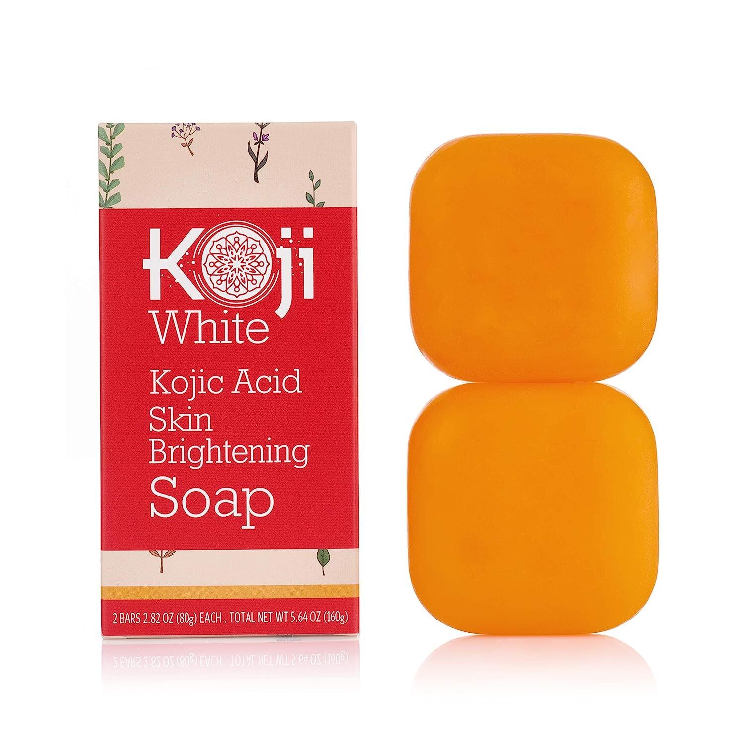 Koji White Pure Kojic Acid Skin Brightening Soap for Face with Hyaluronic Acid,