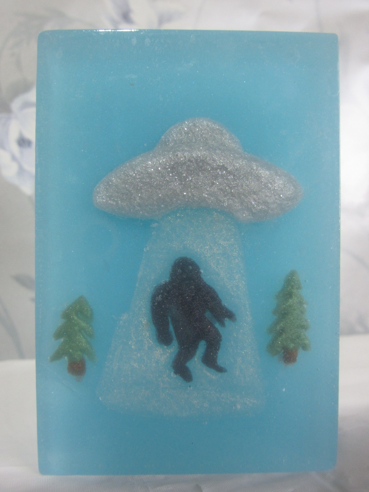 glycerin soaps handcrafted “UFO/Sasquatch” 2 different scents