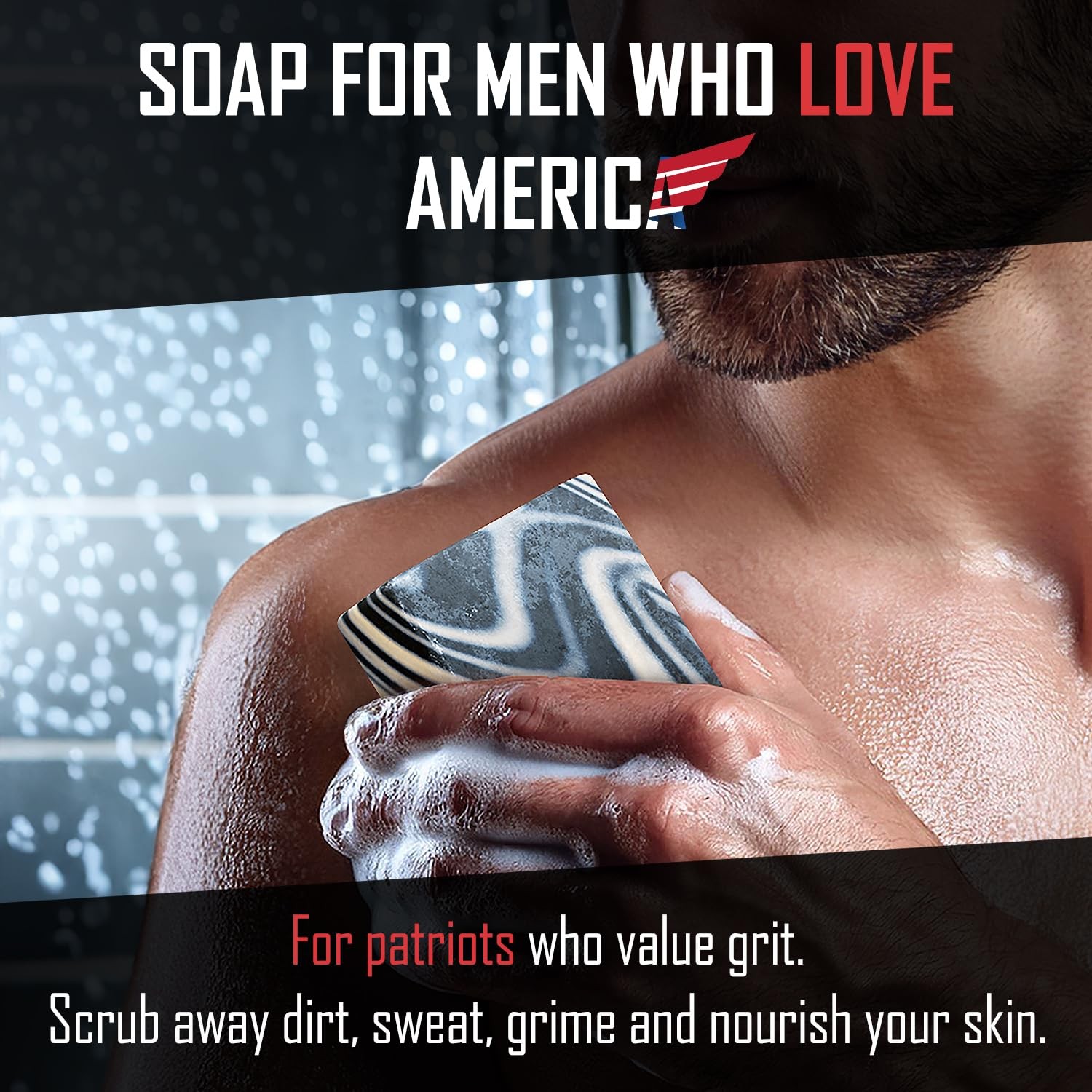 Natural Soap Gift Set for Men | 4 Handcrafted Cold-Pressed Bars | Popular Scents