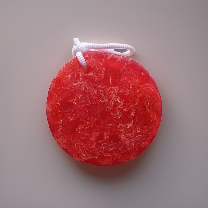 Dead Sea Loofah Soap English Rose – Luxury Bath Bar with Natural Minerals