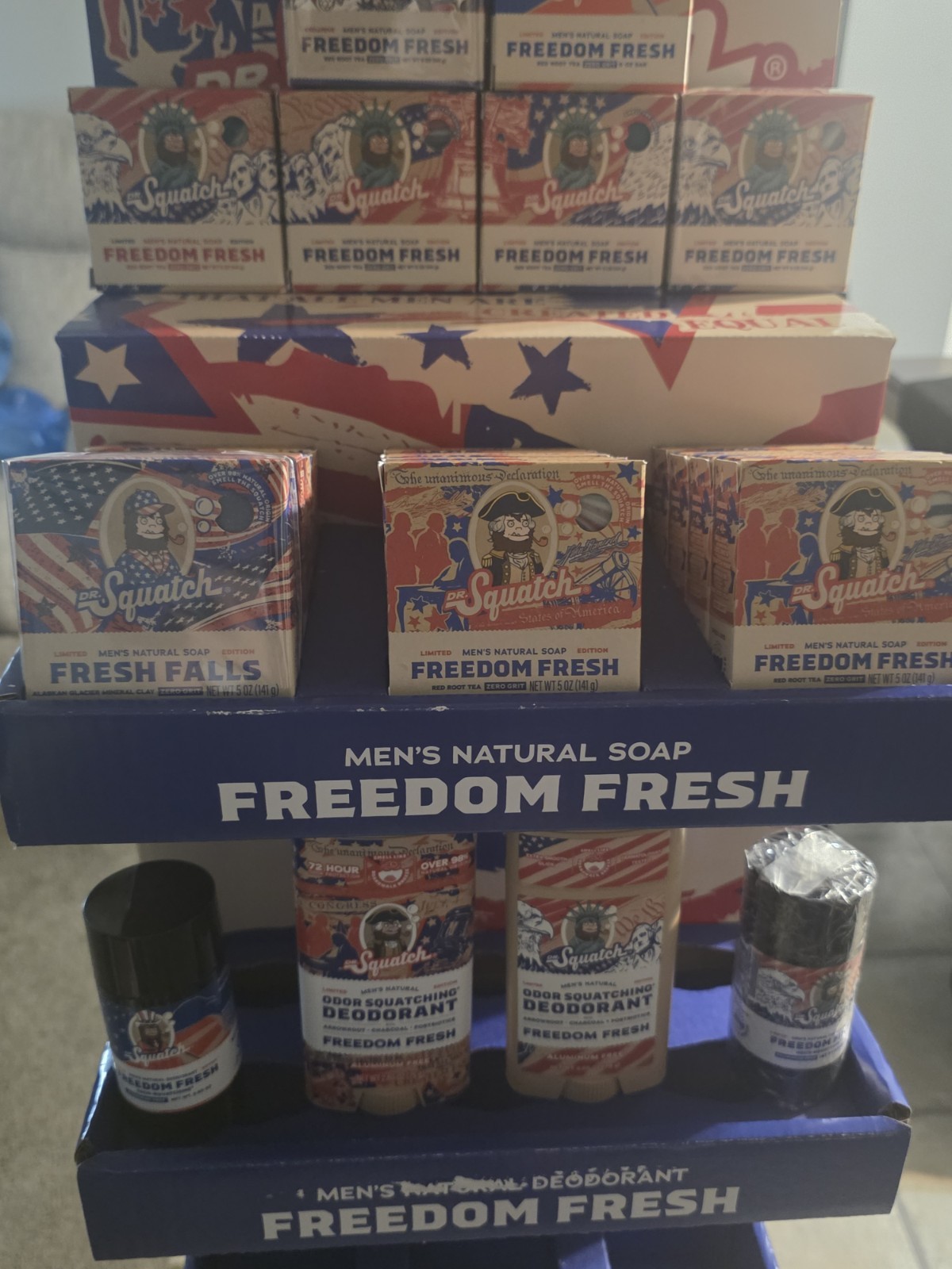 Dr Squatch Freedom Fresh Display And ENTIRE COLLECTION!
