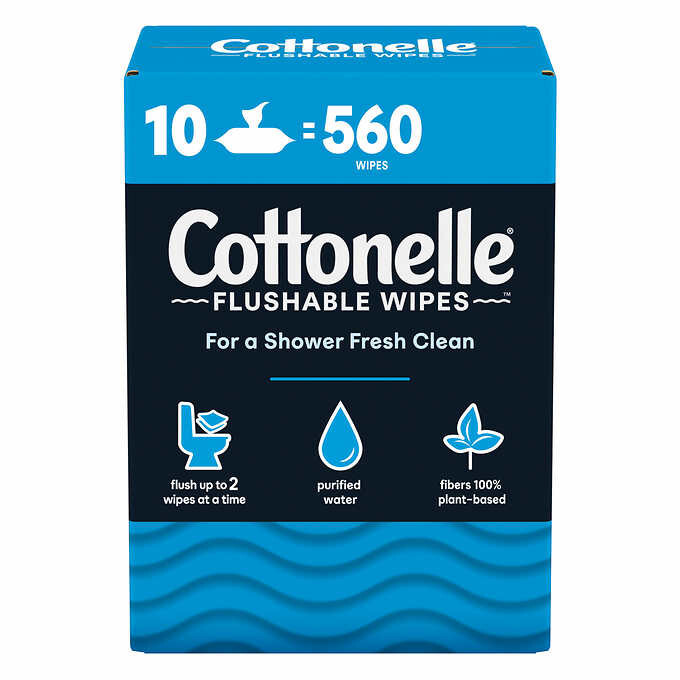 ✳️Cottonelle Fresh Care Flushable Wipes, 560 Wipes Mega Value Free Shipping!✳️