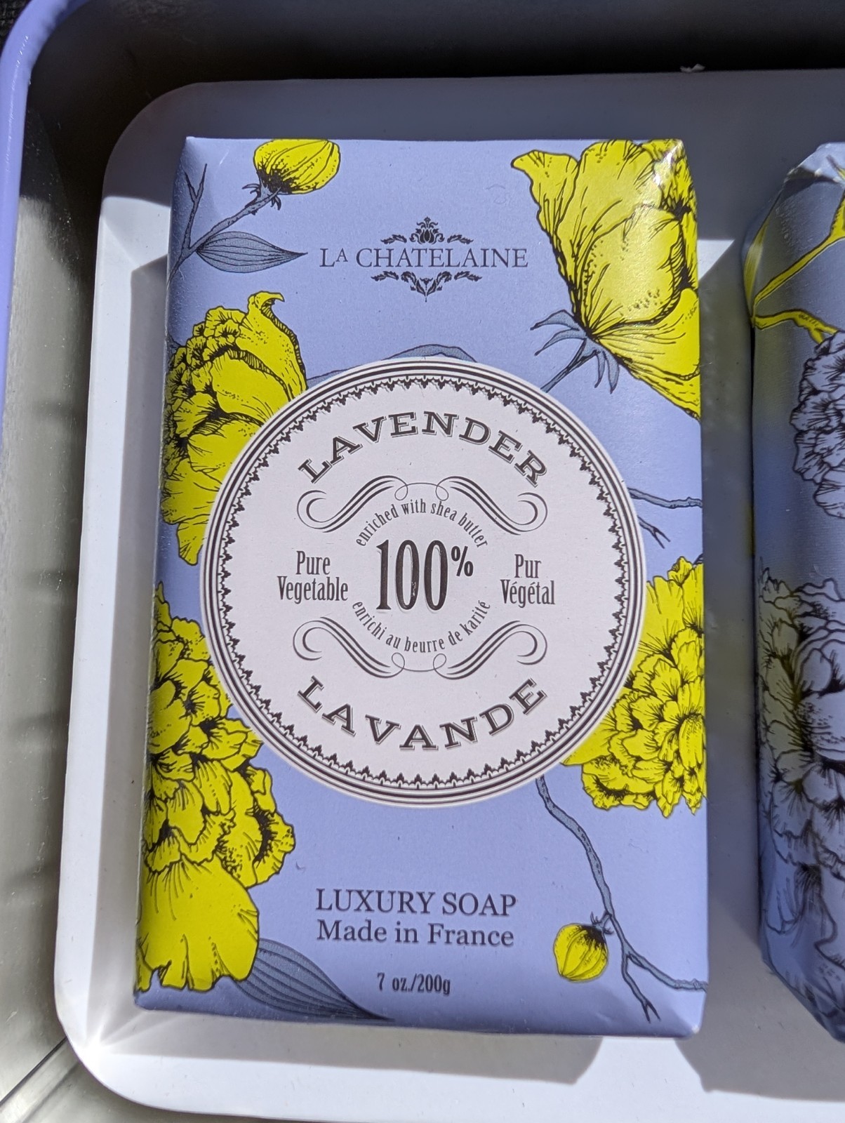 Luxury Bar Soap Trio Gift Set Tin | Made in France | Natural and Organic | Sh…