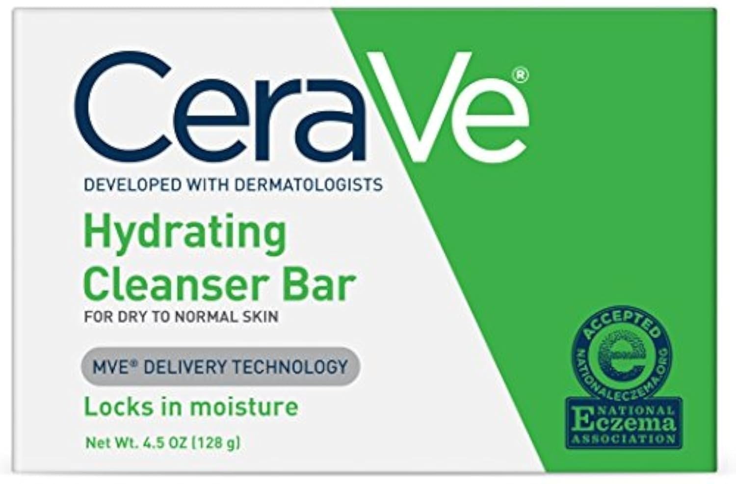 CeraVe Hydrating Cleanser Bar | Soap-Free Body and Facial Cleanser with 5%