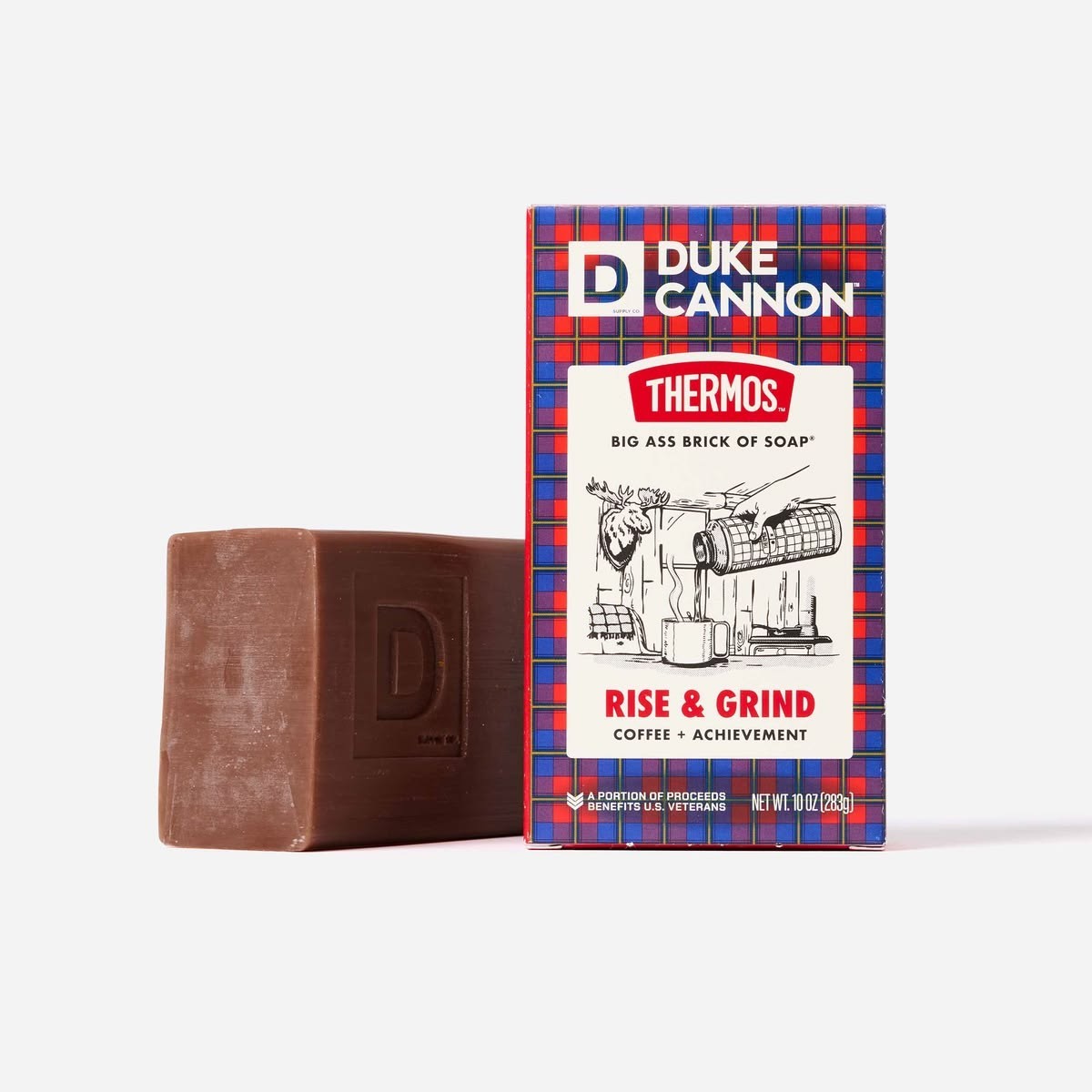 Duke Cannon Thermos™ Big Ass Brick Soap Rise+Grind Coffee Benefits Vets Lot 2