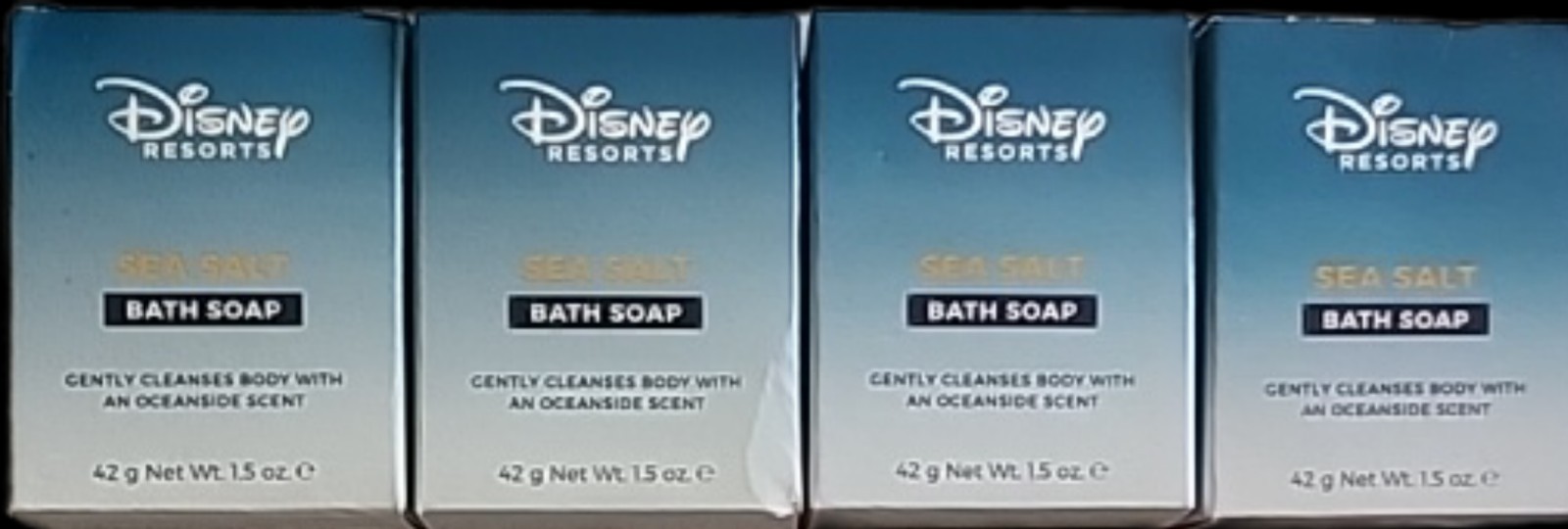 4 DISNEY RESORTS SEA SALT BATH BAR SOAP OCEAN SCENT FREE SHIPPING USA 1.5 OZ BAR
