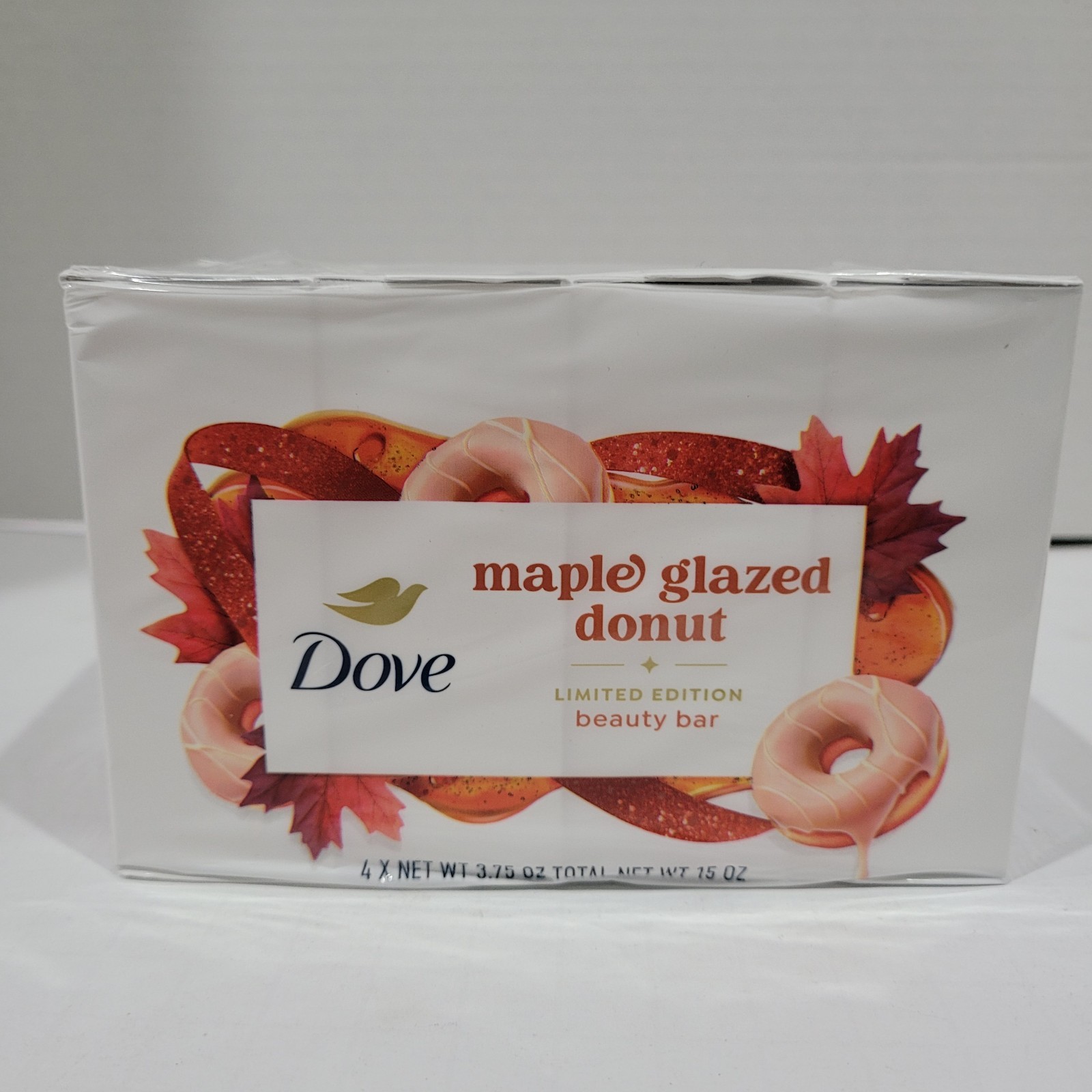 3PK (12ct) Dove Maple Glazed Donut Beauty Bar Soap 3.75 oz Each Limited Edition