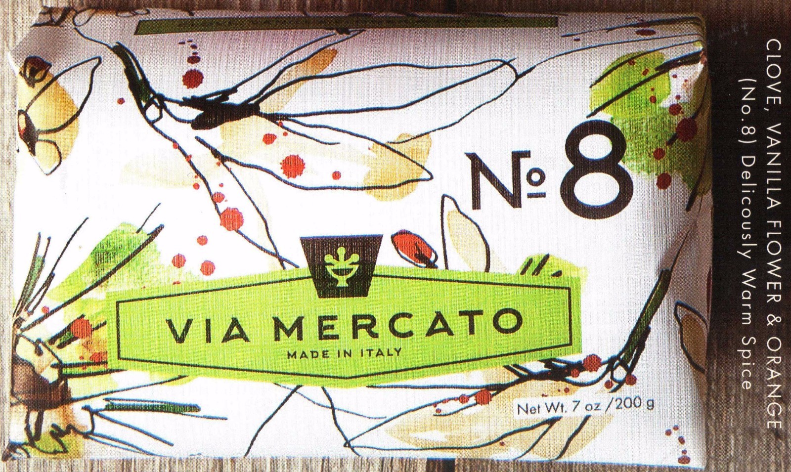 Via Mercato Soap Bars 200 gram No.1 – No.9 Italy Choose Your Scents, Free Ship