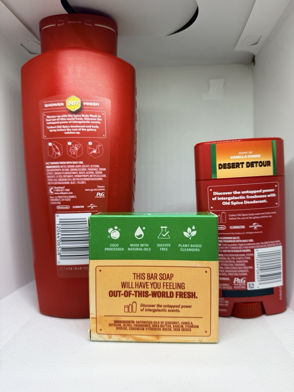 Old Spice MARIO Desert Detour Set Unisex Vanilla Sands Wash Deo Soap New