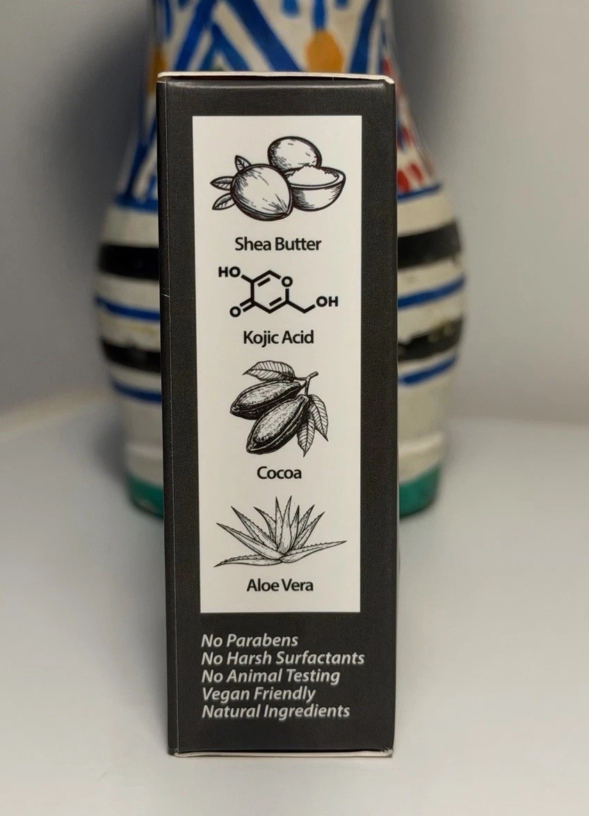 African Black Soap Kojic Acid Beauty Bar For Dark Spots ~5.5oz