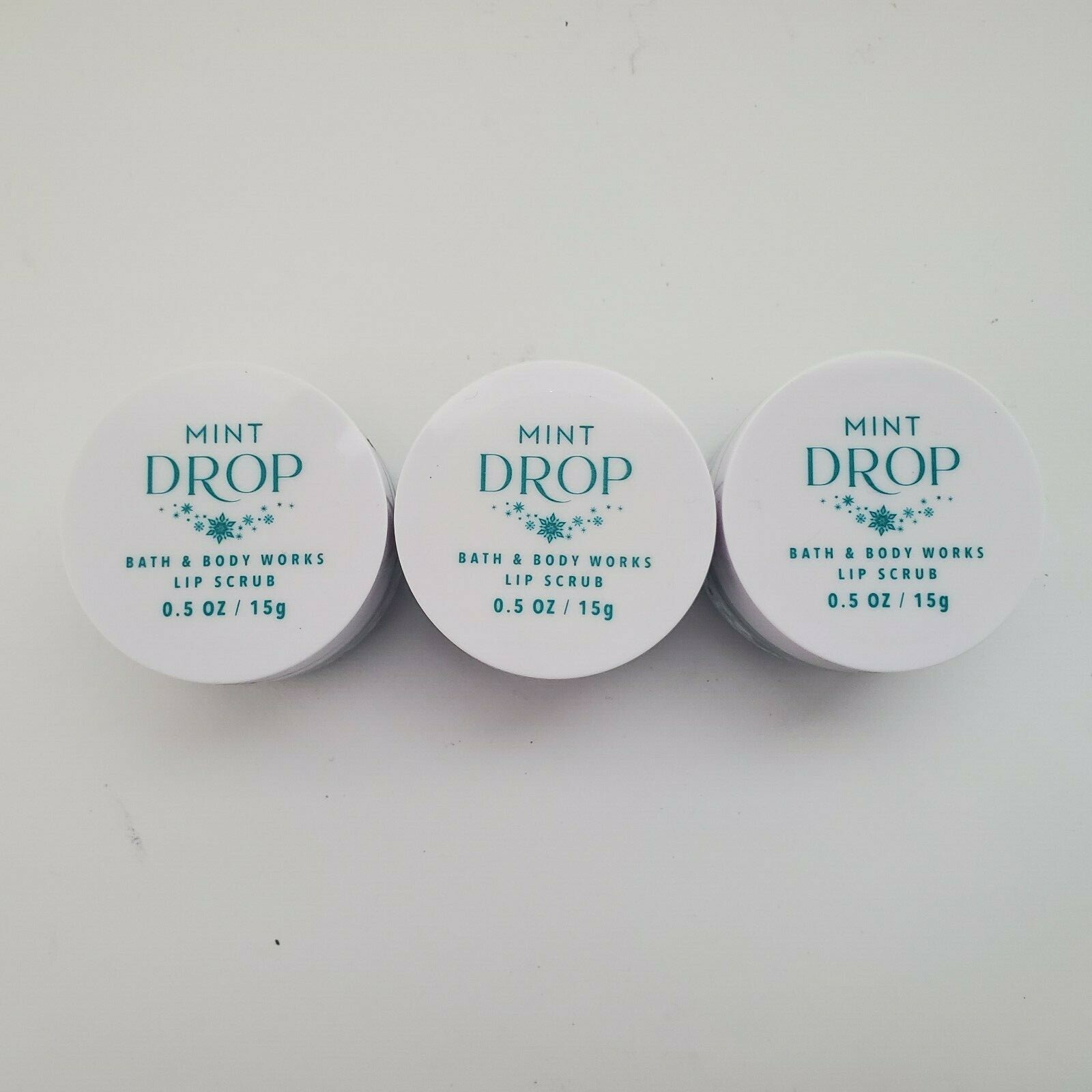 3 Pack – Bath & Body Works MINT DROP Lip Scrub 0.5oz/15 g Each NEW FREE SHIPPING