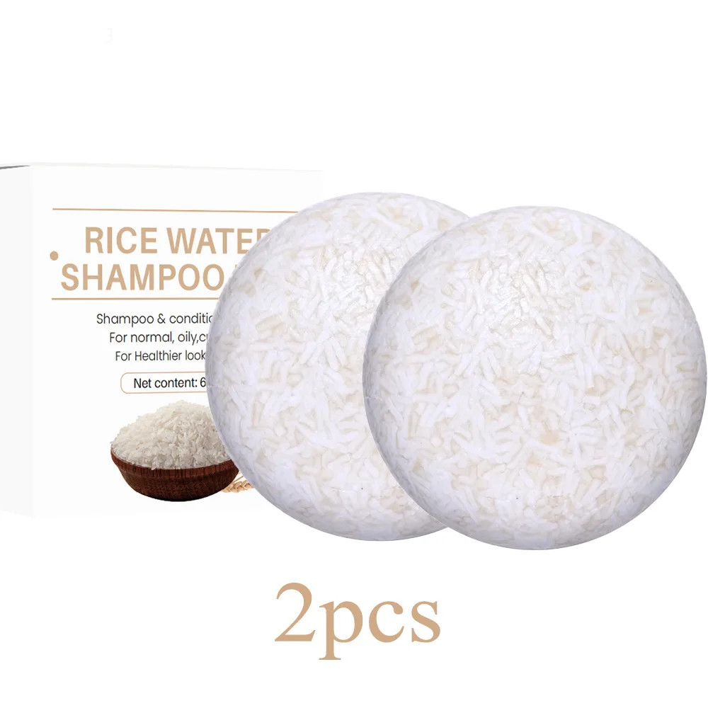Organic Rice Shampoo Soap Bar Hair Nourishing Conditioning Soap