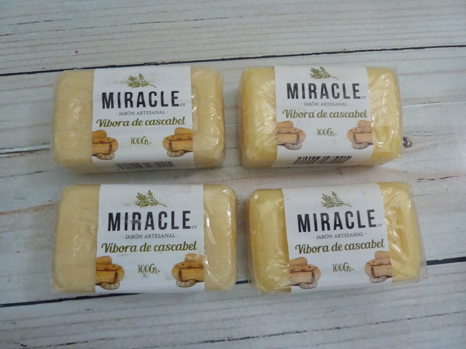 Jabon de Vibora de Cascabel – Artesanal – Espinilla – Barros / 100gr. 4 Pack