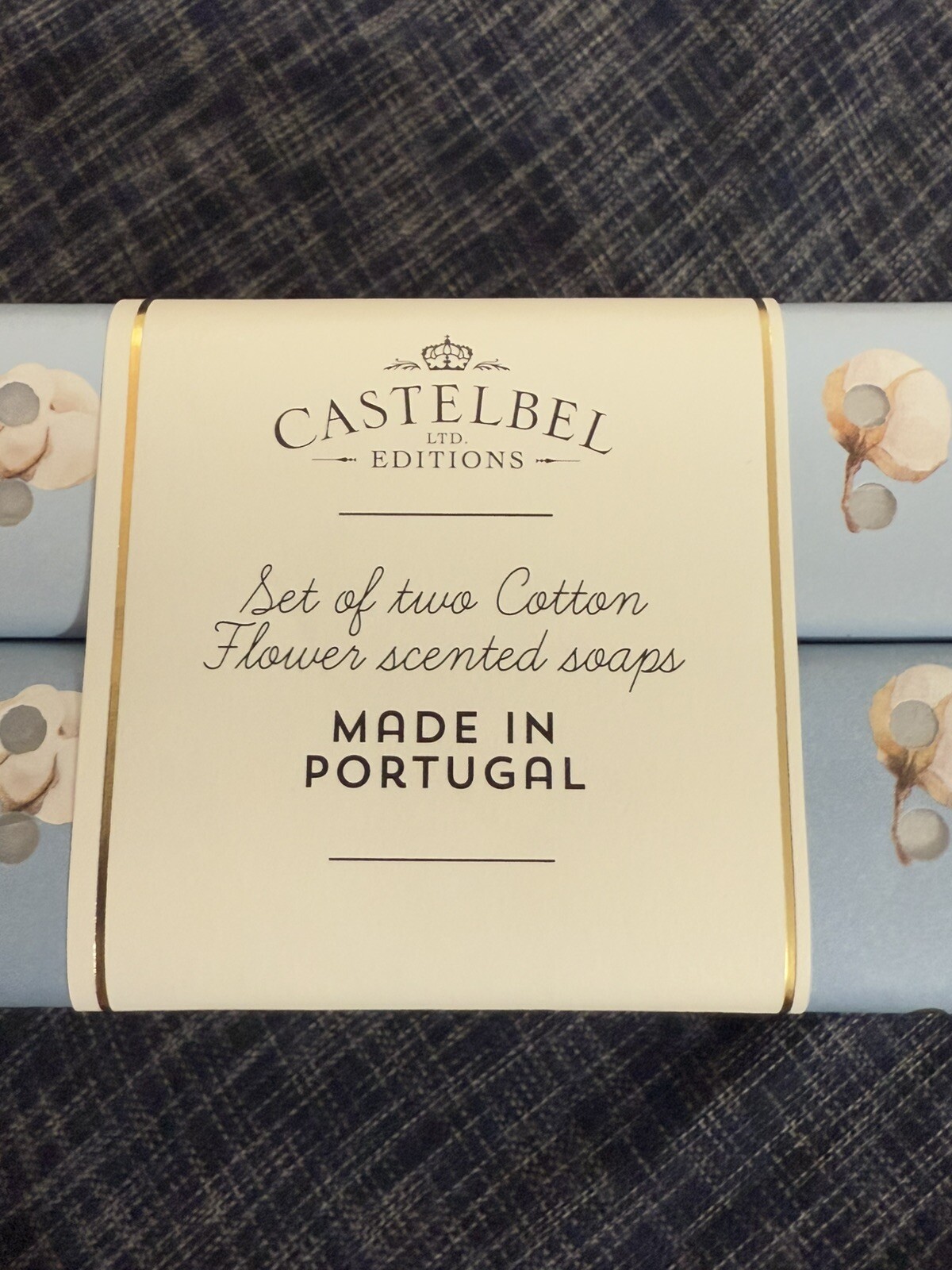 Castelbel Cotton Flower Scented Soap Set Of 2 (7oz) Limited Edition