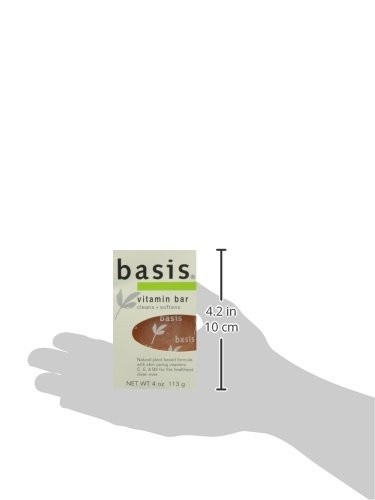 Basis Vitamin Bar Soap for Body, Hands and Face Cleans + Soothes All Skin Types