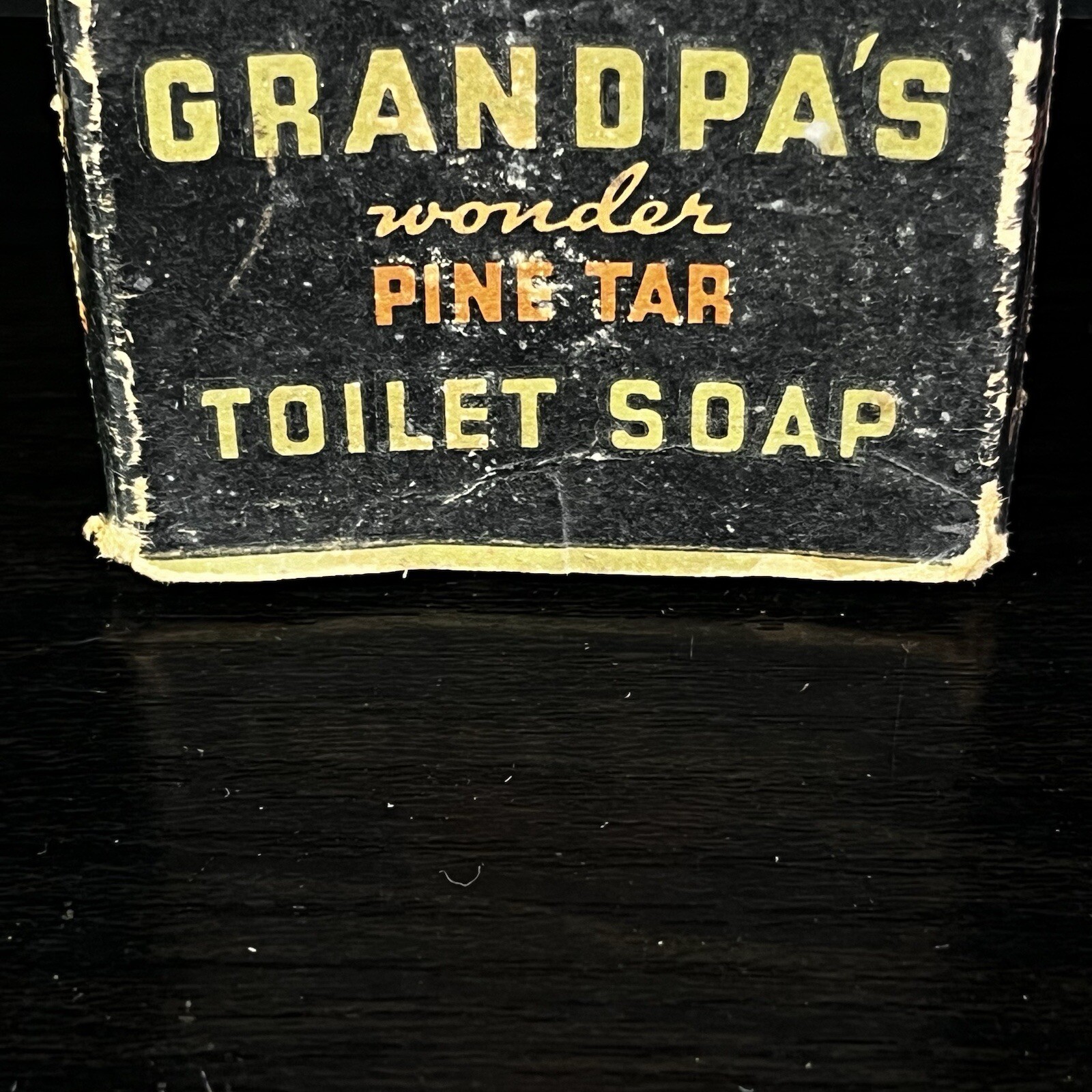 Antique Grandpa’s Wonder Pine Tar Toilet Soap New Cincinnati Ohio General Store