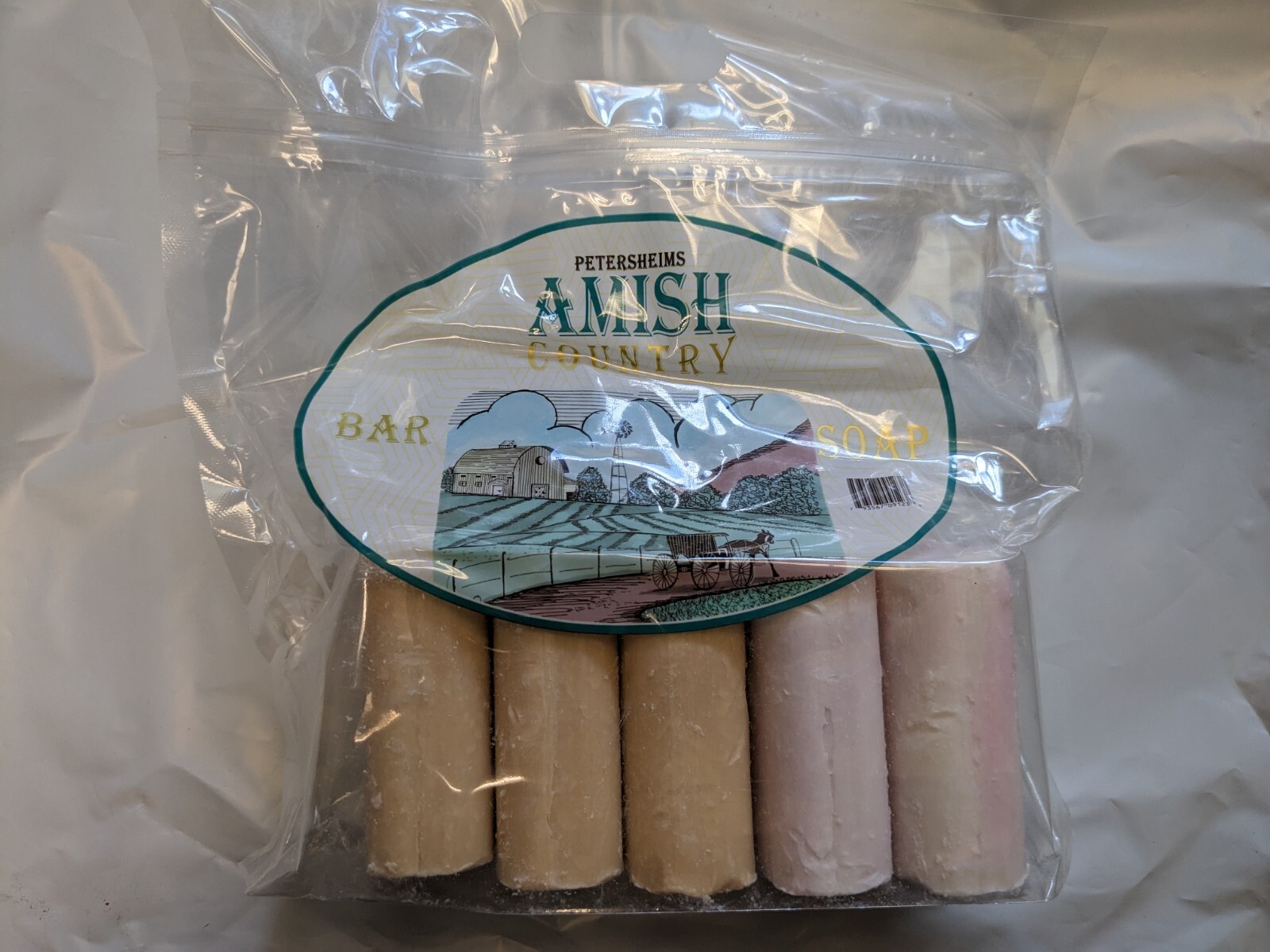 Amish Country Bar Soap (Pack of 5) HUGE 7 oz Bars (5 Bars Total) New farms usa