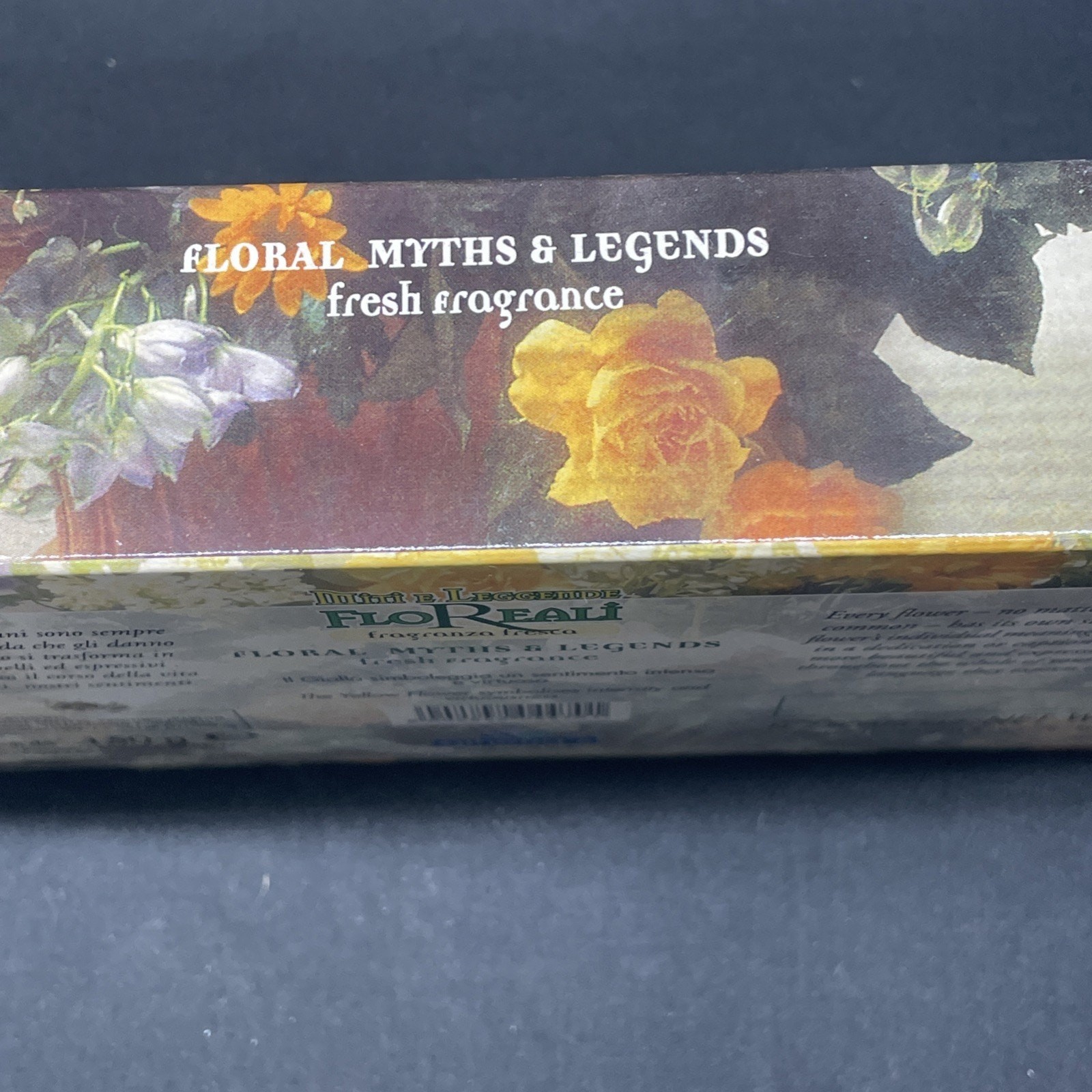 Vtg Floral Myths & Legends Fresh Fragrance Bar Soap 10.6 oz Bologna Italy Athens