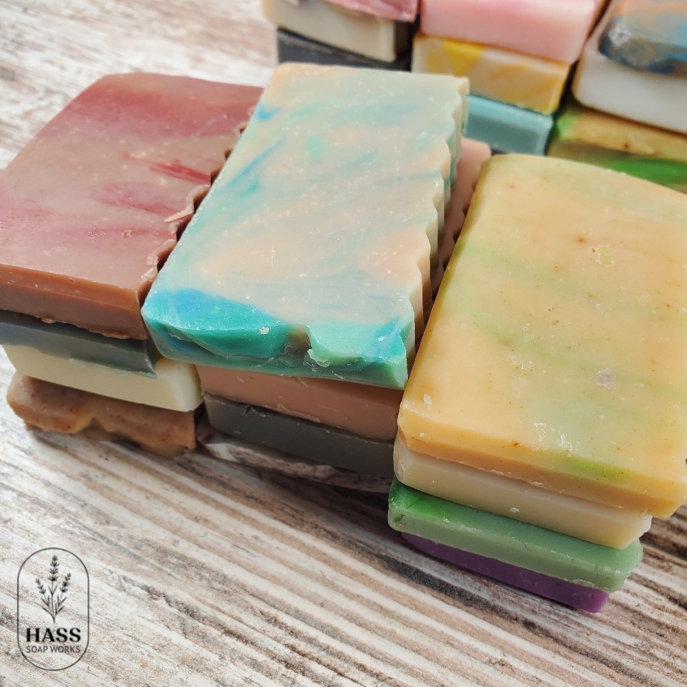 Handmade Bar Soap Samples Ends Assorted Scents Cold Process Natural Bars 12oz