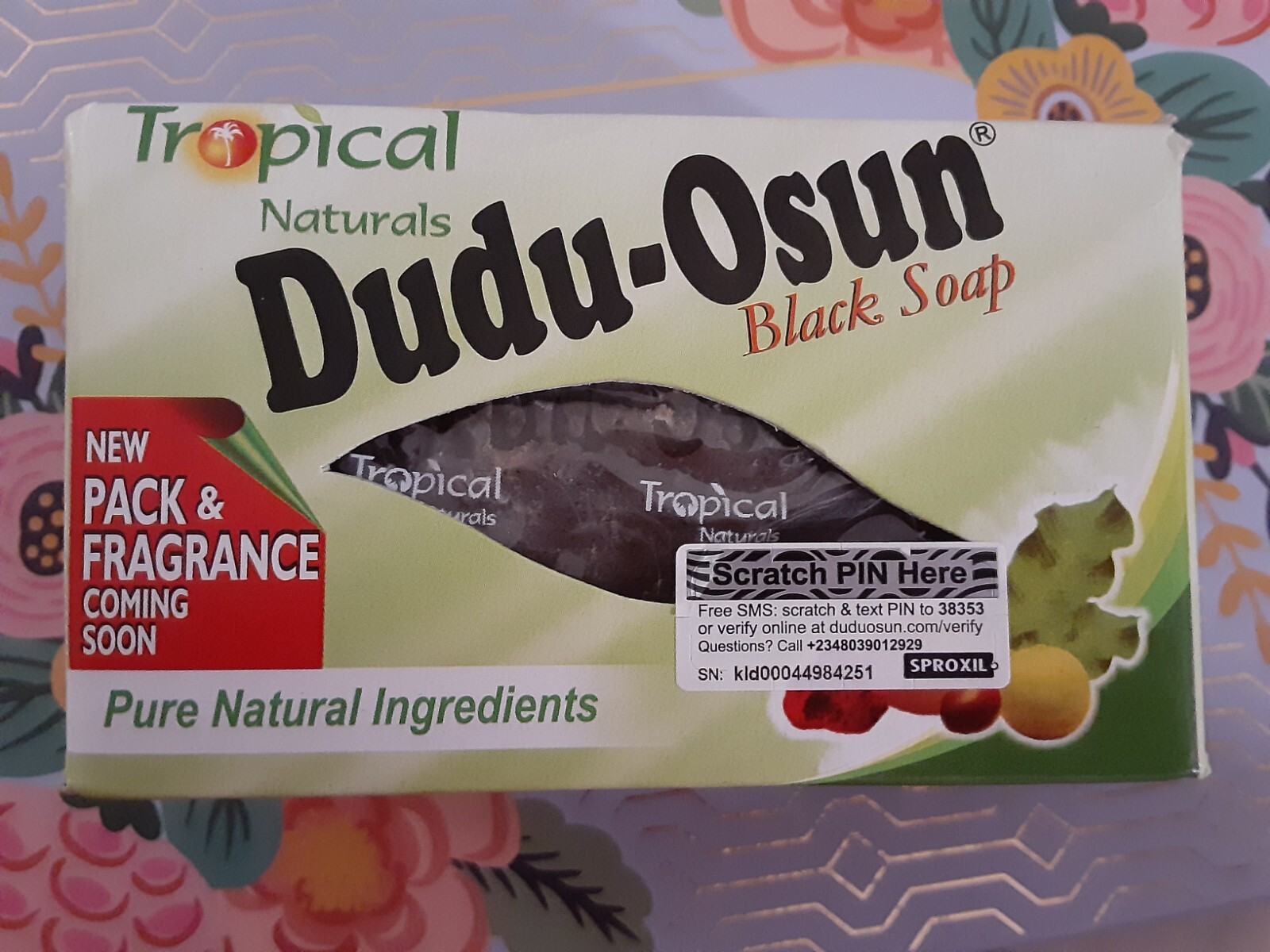 Tropical Naturals Dudu-Osun Black Soap 5.5 oz with “Free Shipping”