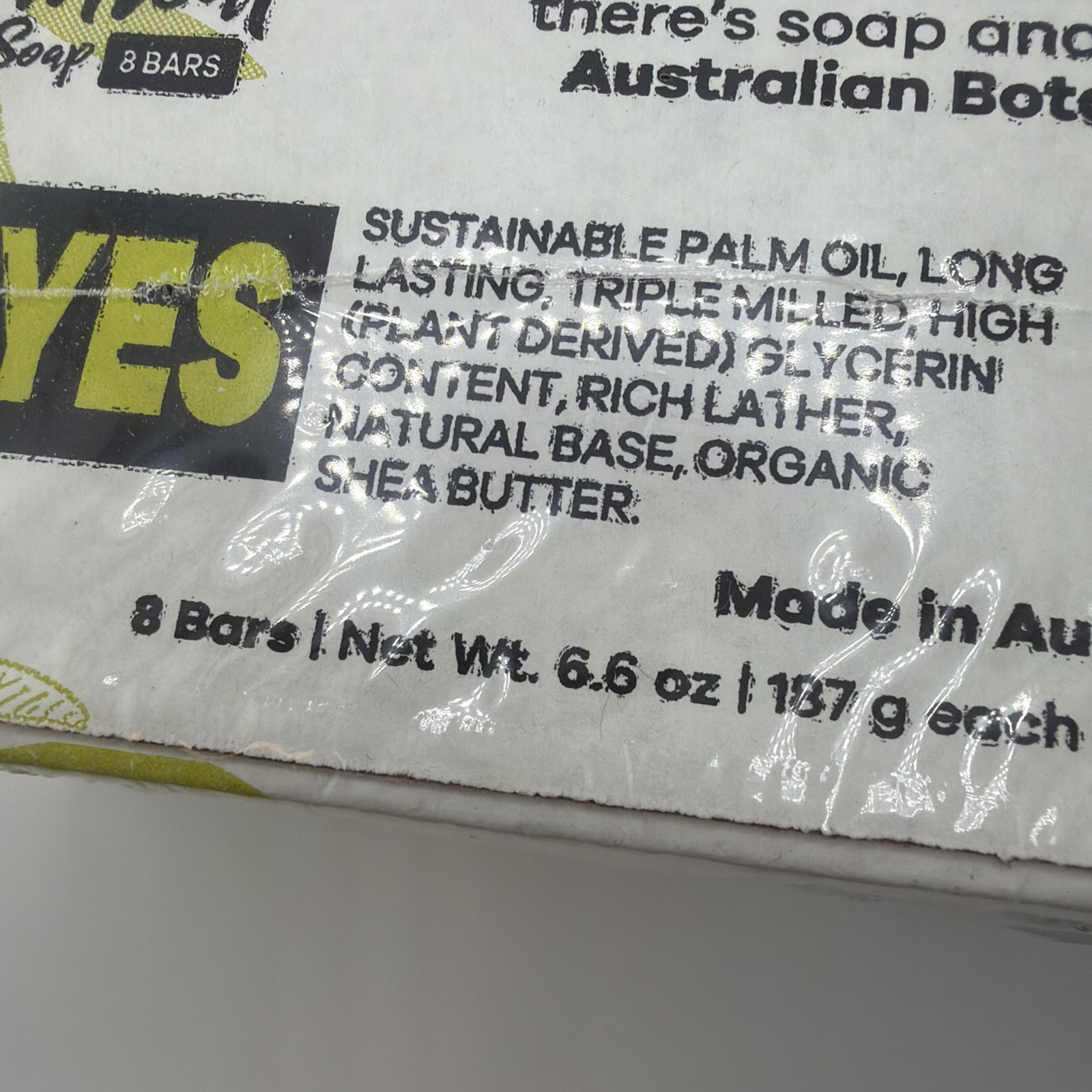 Australian Botanical Soap Goat Milk Scented Body Bars 8 Pack 6.8oz Each new pack