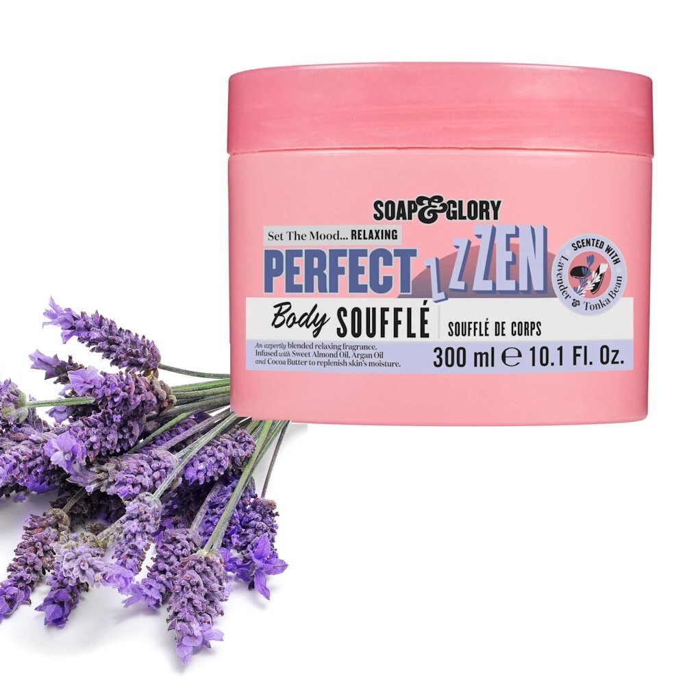 Soap And Glory Perfect Zen Body Soufflé Lavender & Tonka Bean 300ml
