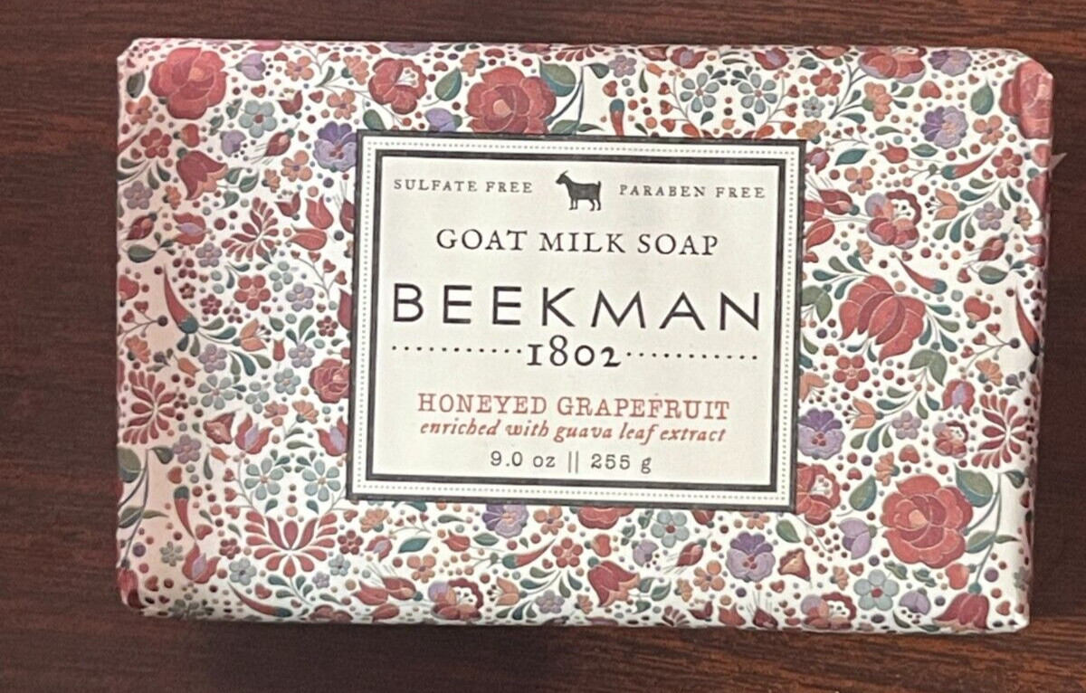 Beekman 1802 Honeyed Grapefruit Goat Milk Soap Bar 9 oz Brand New Sealed
