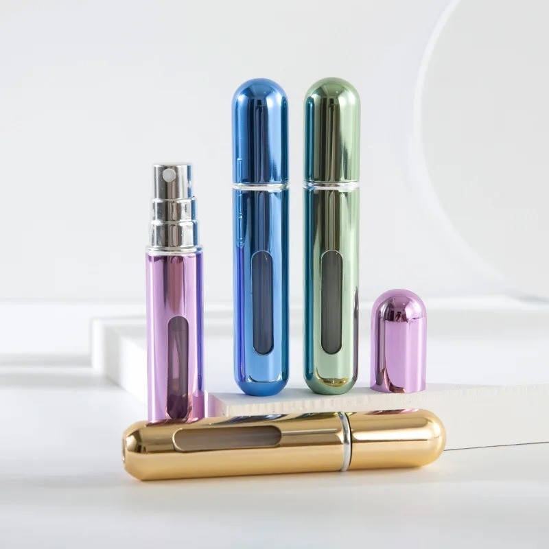 5ML Mini Refillable Perfume Atomizer Bottle Travel Portable Spray Pump