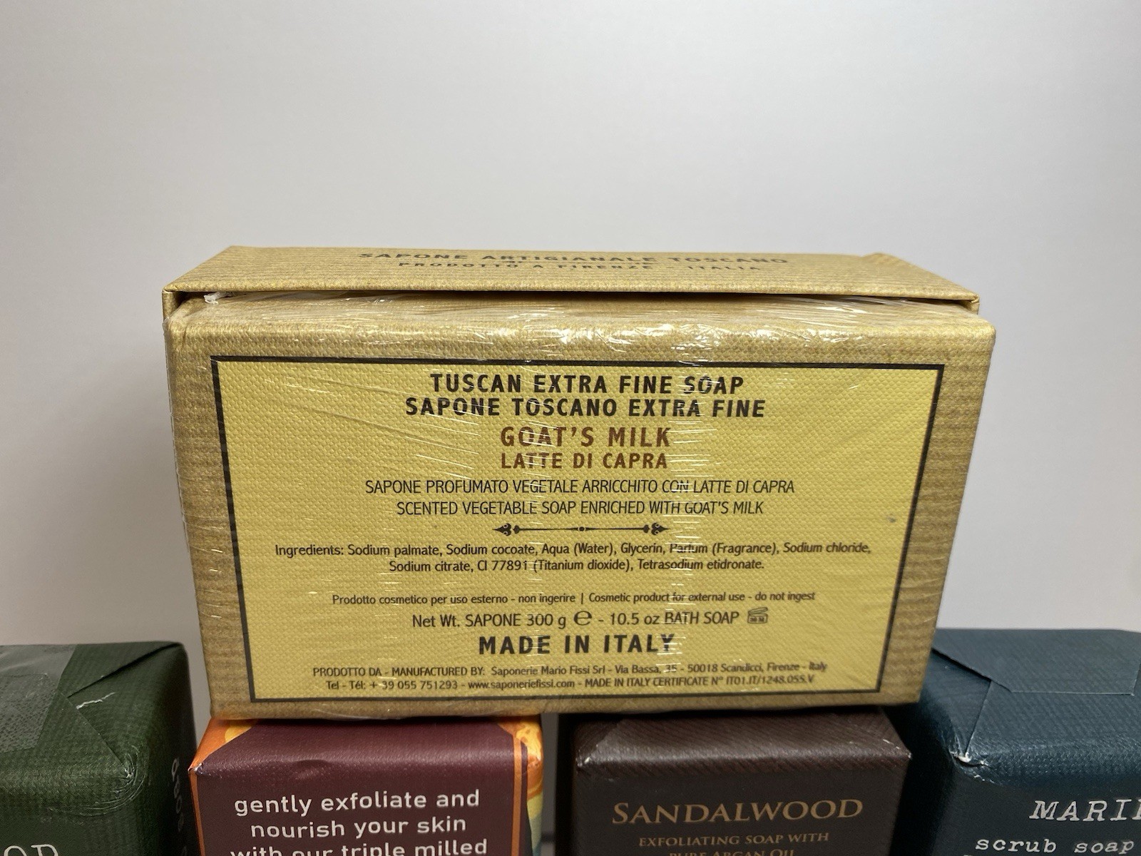 Lot of 5 Sapone Artigianale Italiano Made in Italy 300g Bath Soap Gift Set