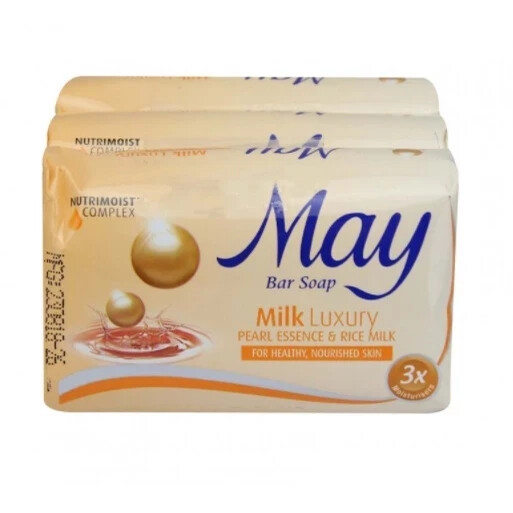 BODY BAR SOAP MAY BRAND – DIAMOND DAZZLE & MILK LUXURY 75GM X 4