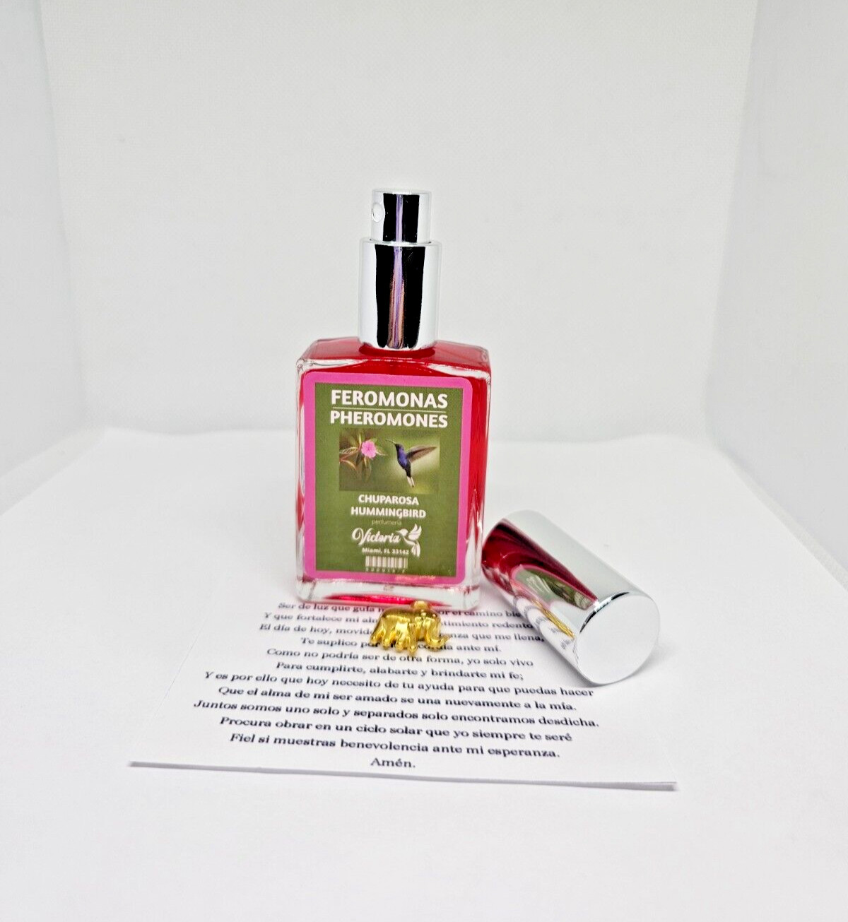PERFUME CHUPAROSA CON FEROMONAS / HUMMINGBIRD DOMINA ATRAE A TU SER AMADO 1PC