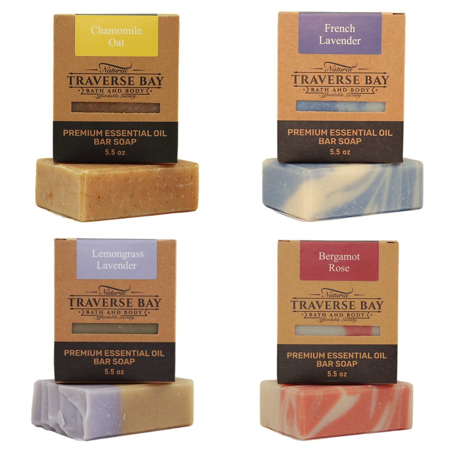 Natural Cold Process Soap You-Pick Variety Pack, 5.5 bars, 22+ oz total