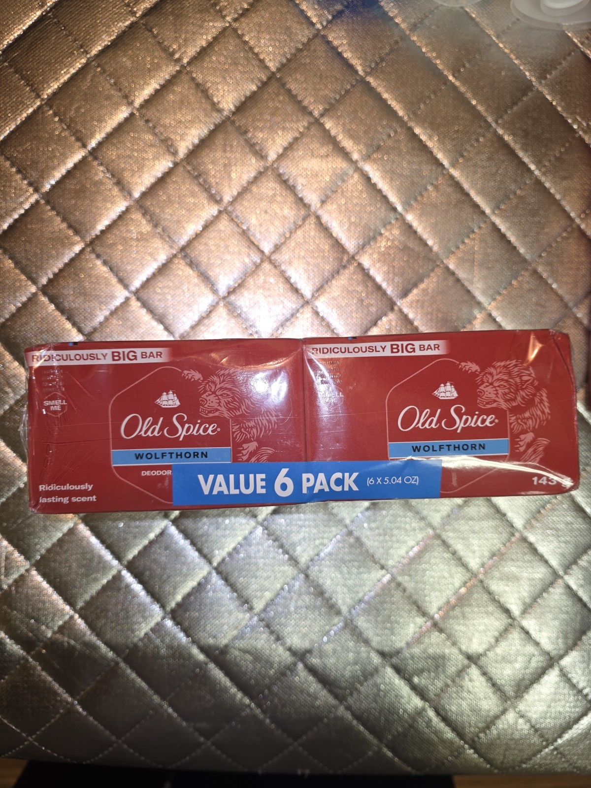 Old Spice Wolfthorn Deodorant Bar 5.04 oz. each (1-sealed 6pk)