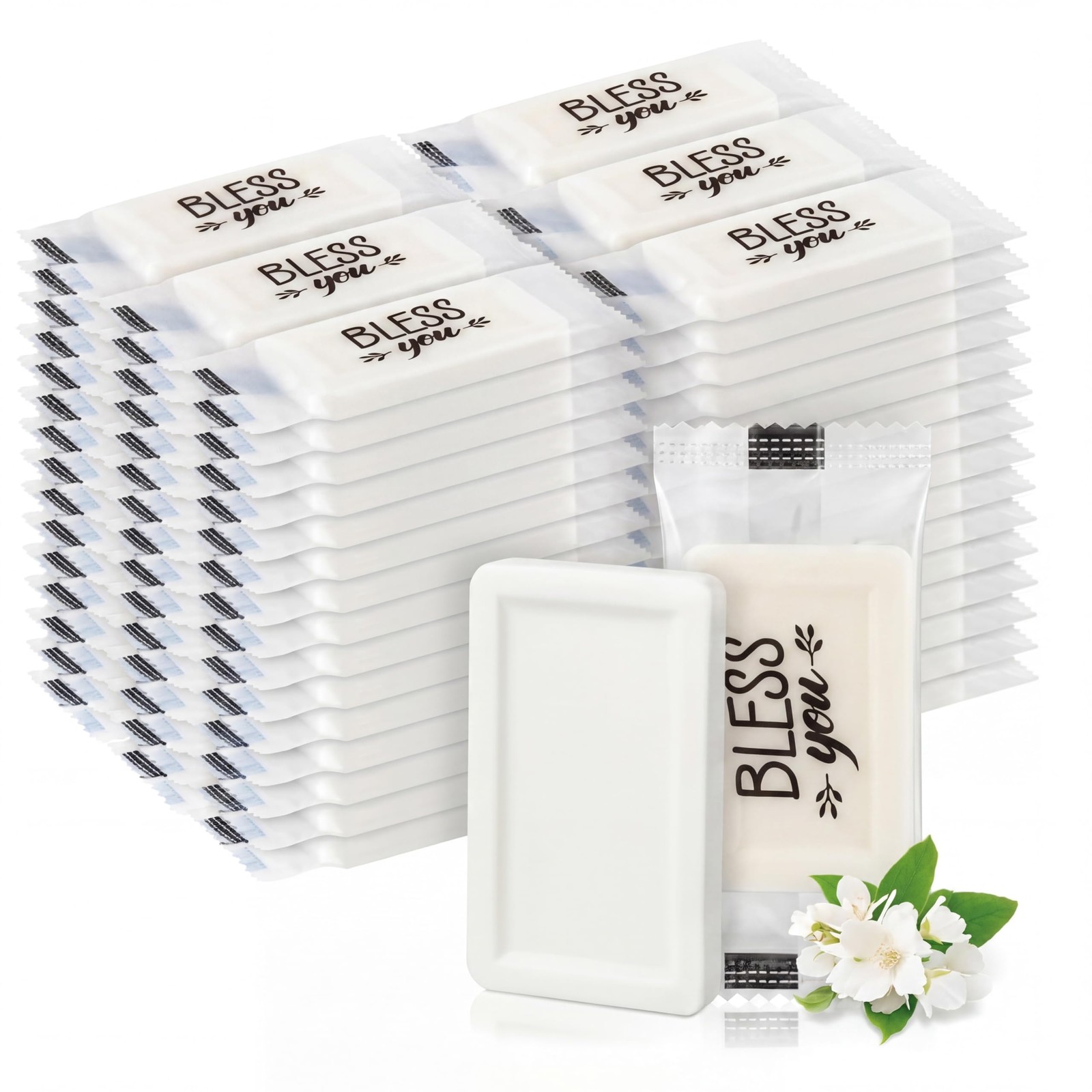 200 Pcs 0.35 oz Mini Hotel Soap Bars Bulk Individually Wrapped Hand Soap Bars…