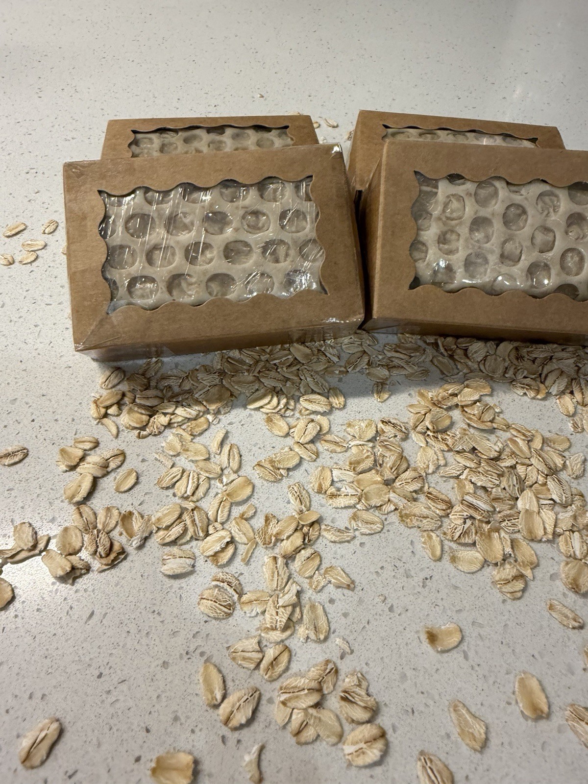 Goat Milk Soap Honey & Oat Bar 4.2 Oz Warm Vanilla Scent Moisturizing Handmade