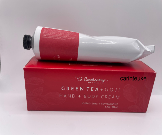 U.S. APOTHECARY Green Tea + Goji Hand & Body Cream – 3.4 oz (100 ml)
